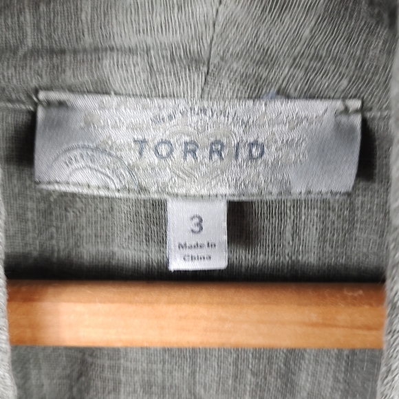 Torrid 3 Green Light Weight Jacket - Picture 6 of 12